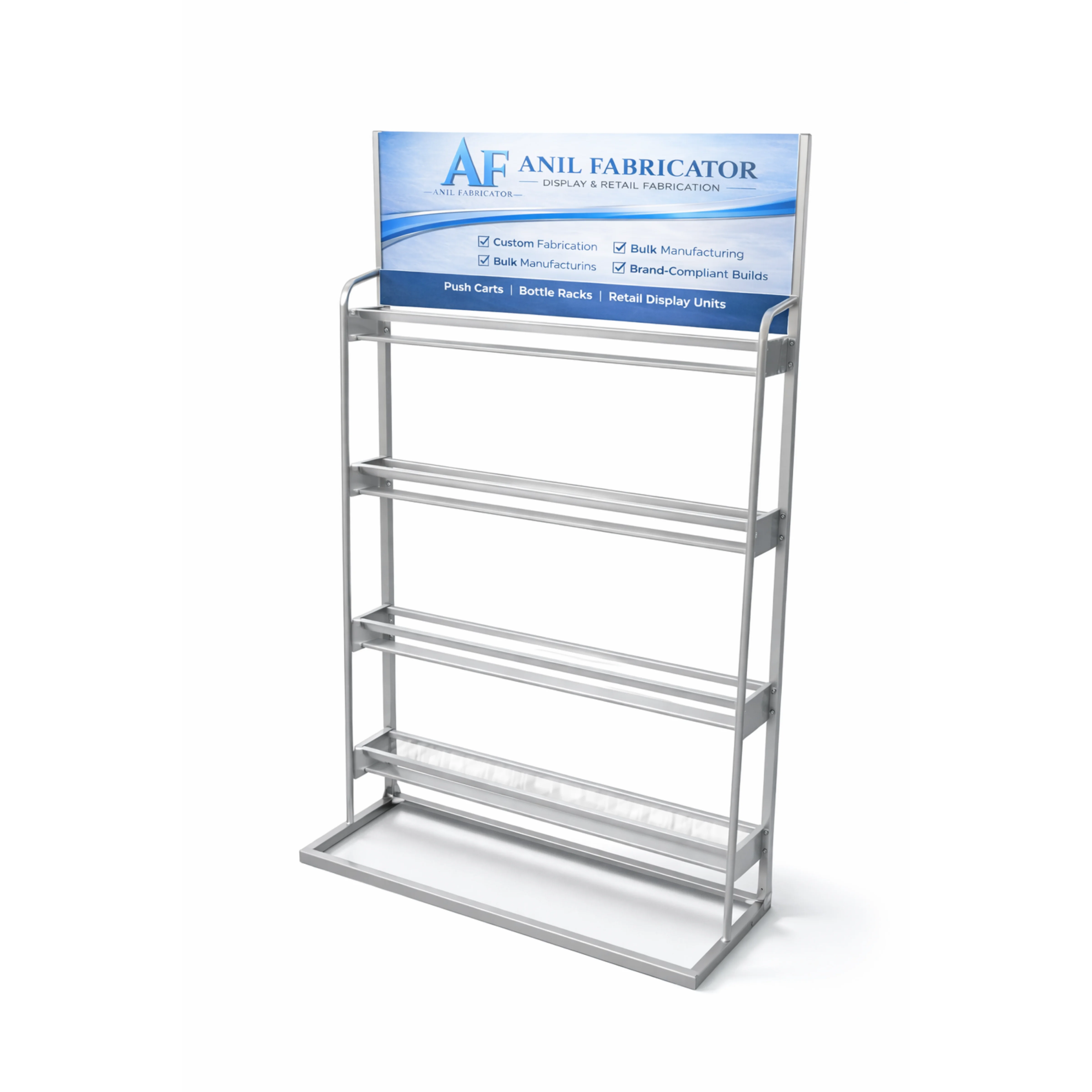 RetailMax Wide Shelf Rack front view