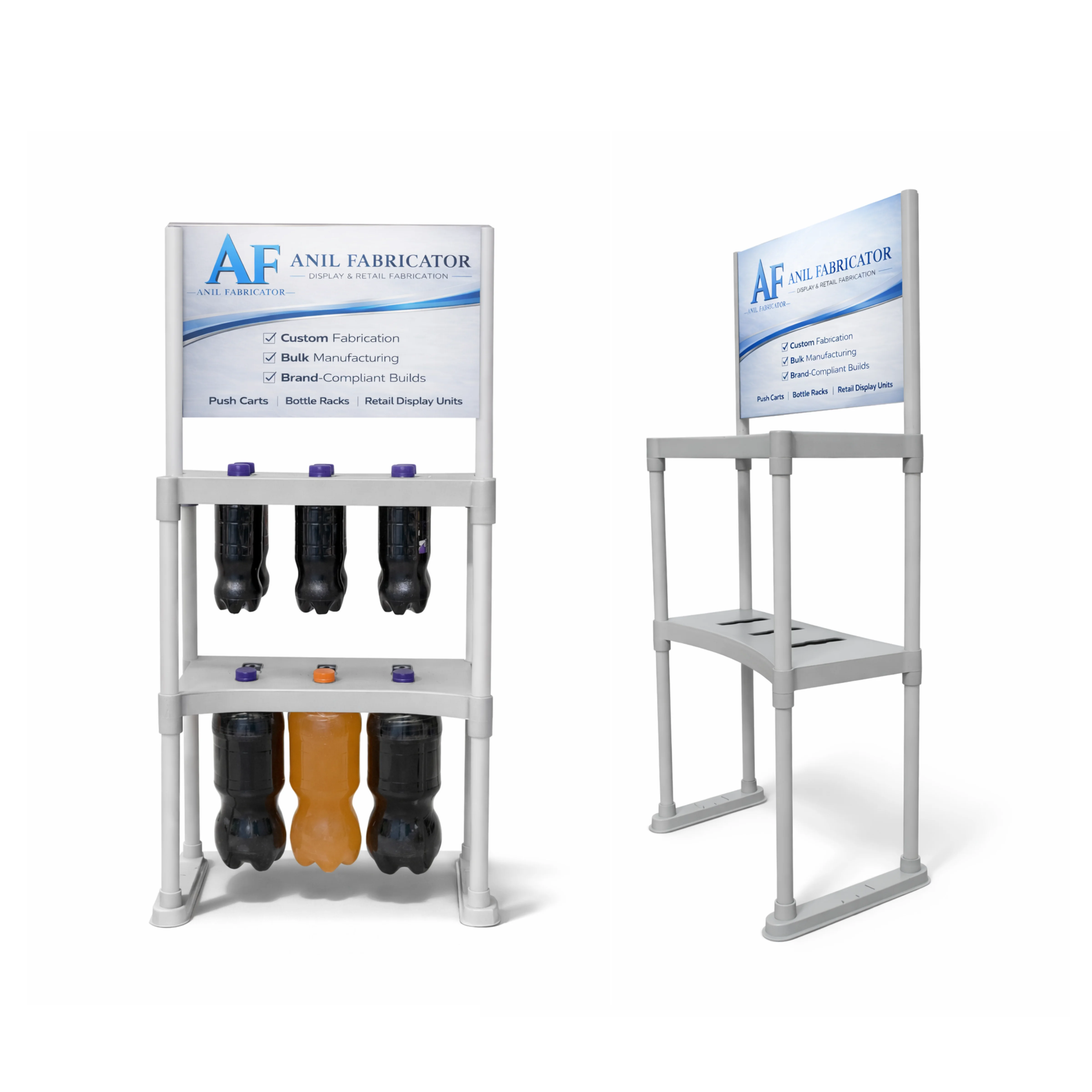 RetailMax Compact Bottle Rack front view