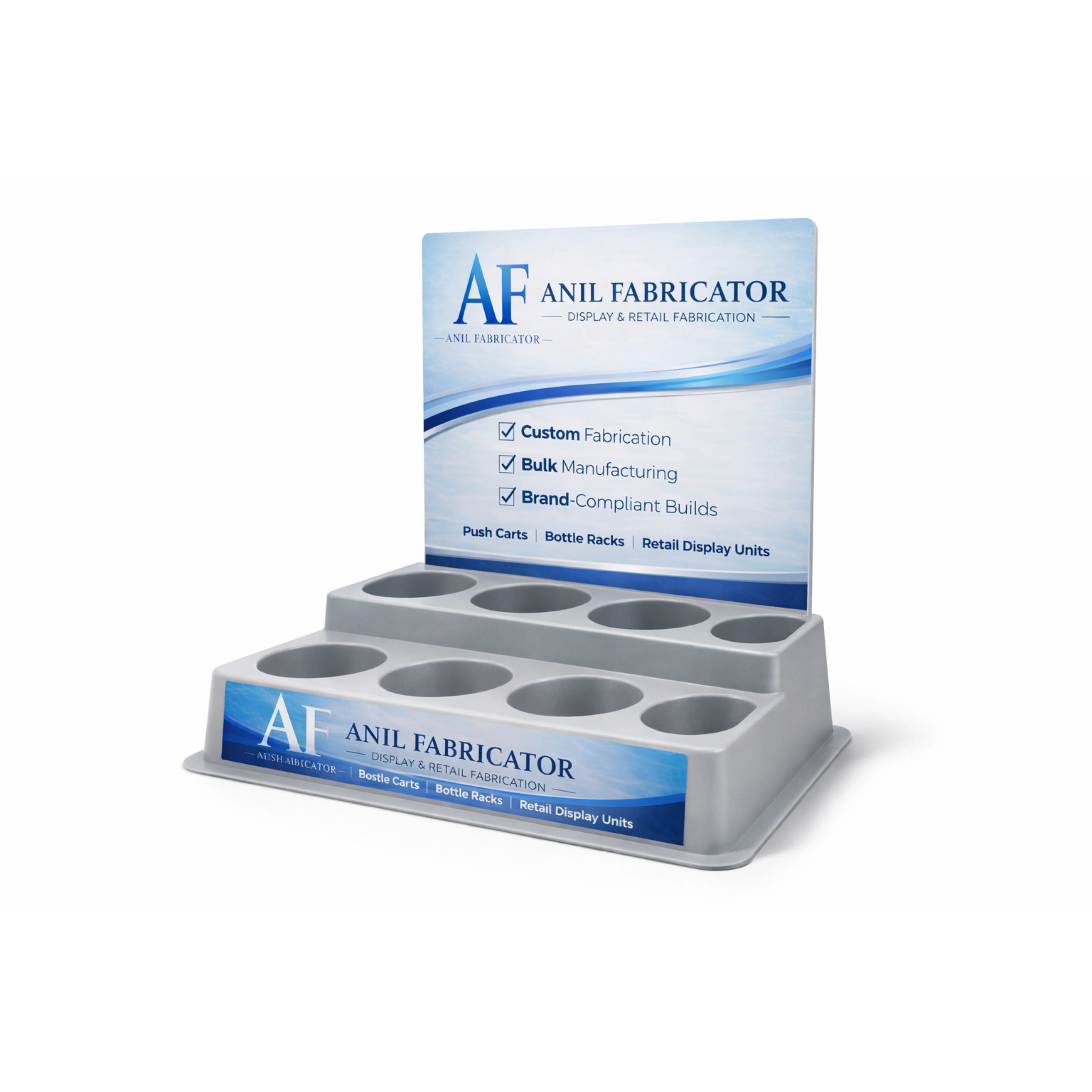 StoreTech Counter Display - PVC front view